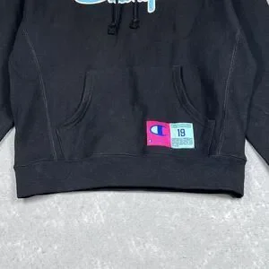 Champion Tops Champion Reverse Weave Hoodie Medium Black Pink